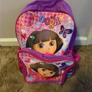 Pink and Purple Dora Backpack for Kids